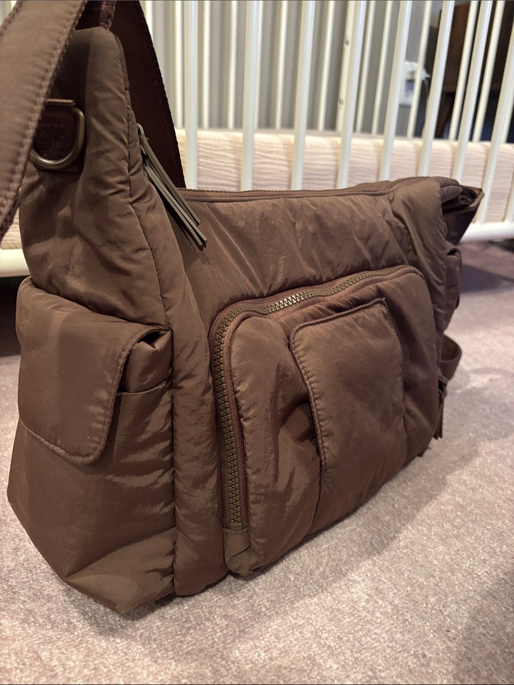 CALPAK Crossbody Diaper Bag in Hazelnut